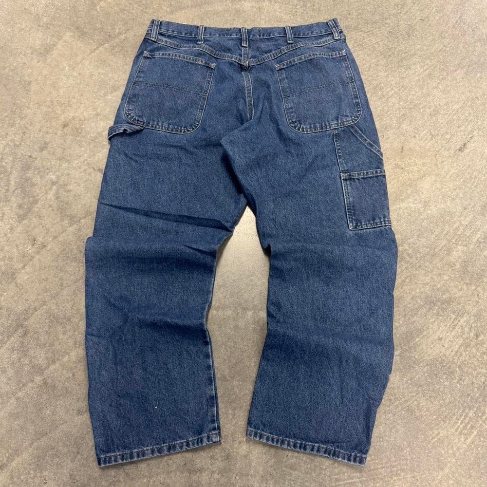 Mens Wrangler Carpenter Jeans Baggy Workwear Utility 36 x 30